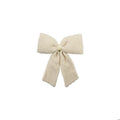 Faux Sherpa Clip-on Bow