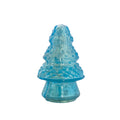 Short Blue Embossed Mercury Glass Tree