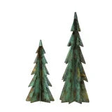 Vertigris Finish Metal Christmas Trees