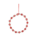 Wood & Plastic Candy Wreath Ornament