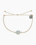 Rainbow Geode Silver Bracelet