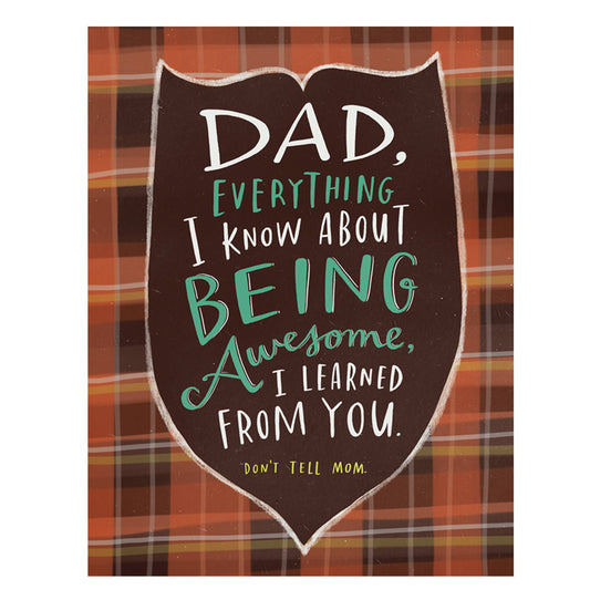 Don't Tell Mom - Father's Day Card