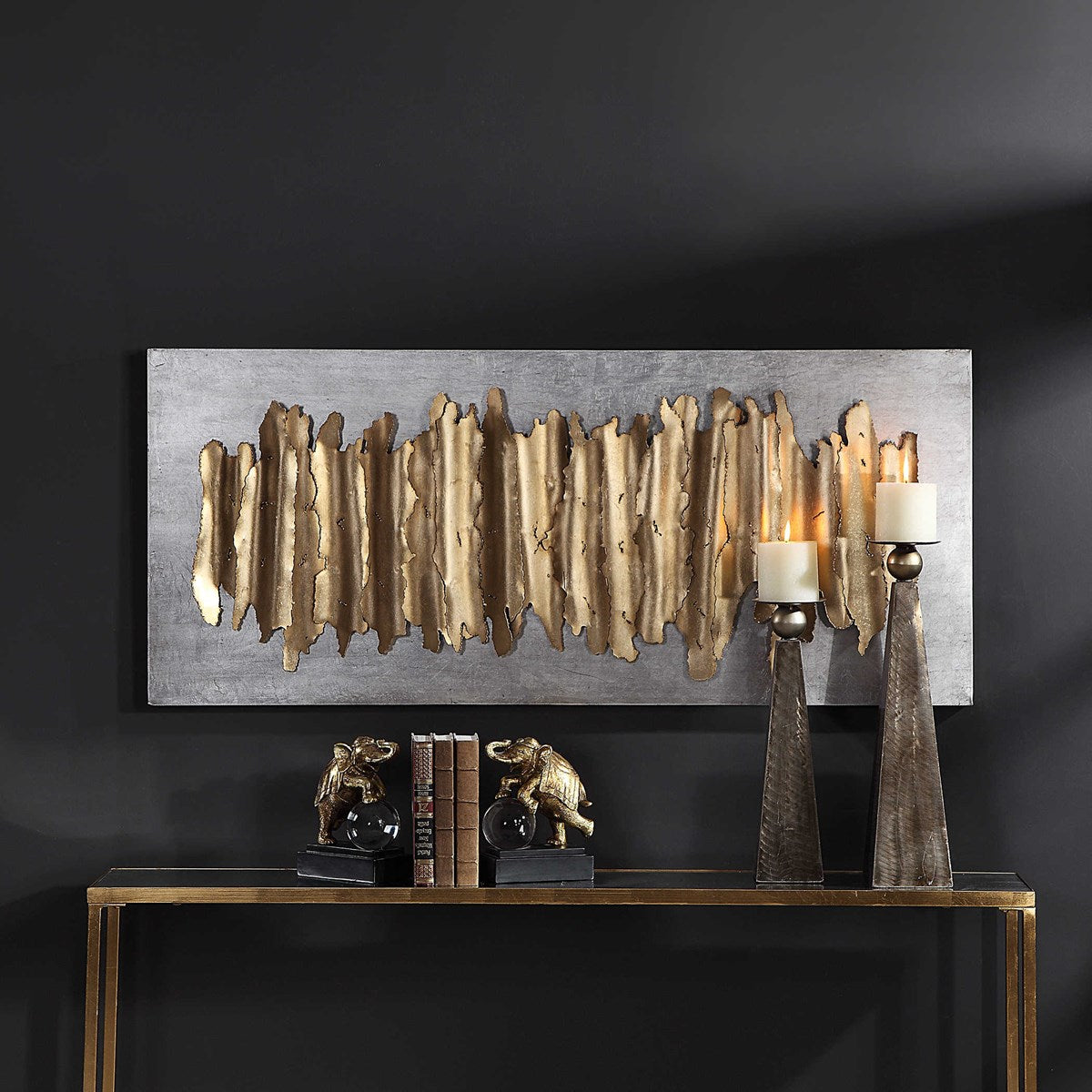 Lev Metal Wall Décor, Silver