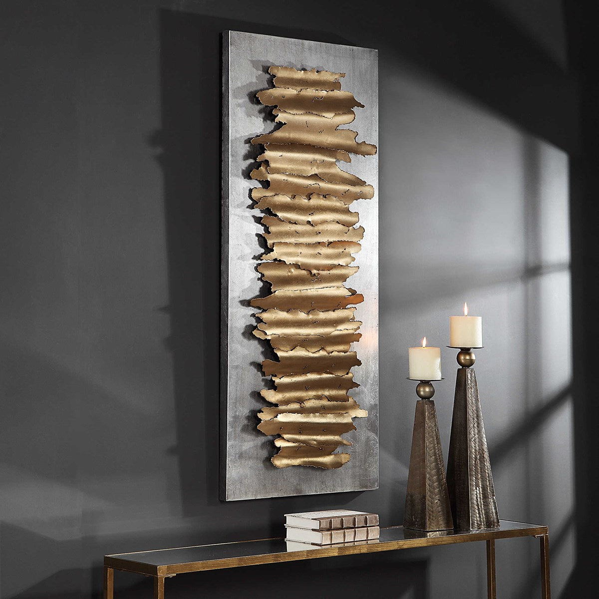 Lev Metal Wall Décor, Silver