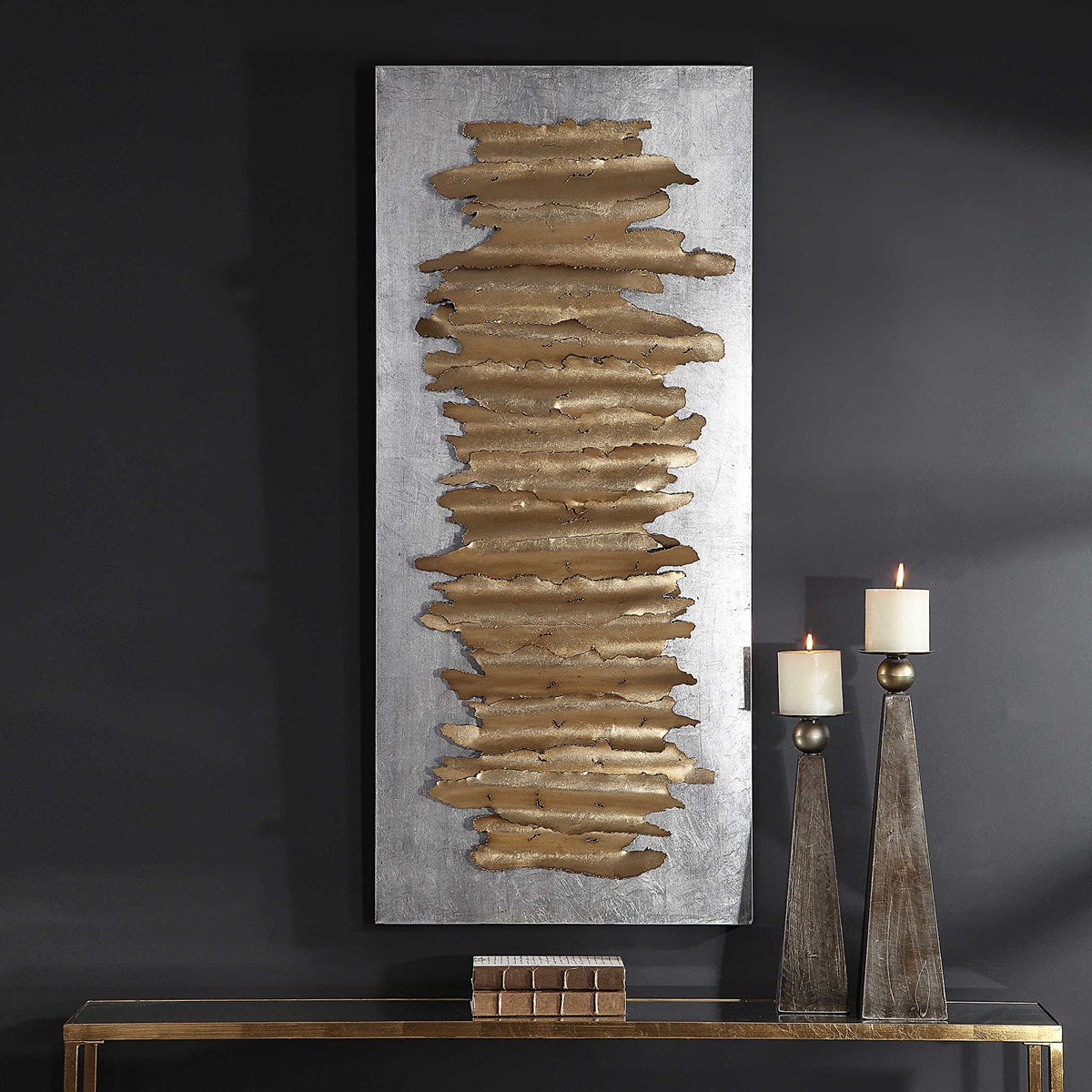 Lev Metal Wall Décor, Silver