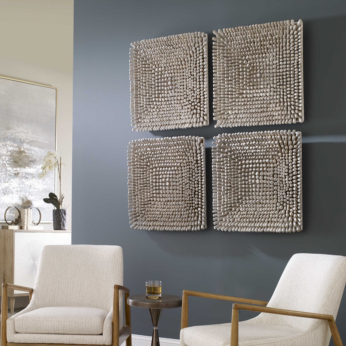 Portside Wood Wall Panel, Gray