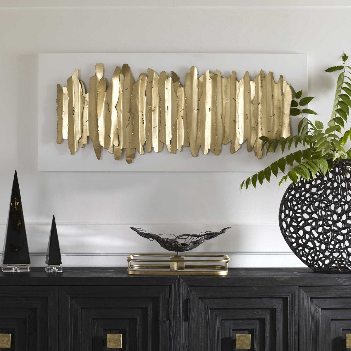 Lev Metal Wall Décor, White