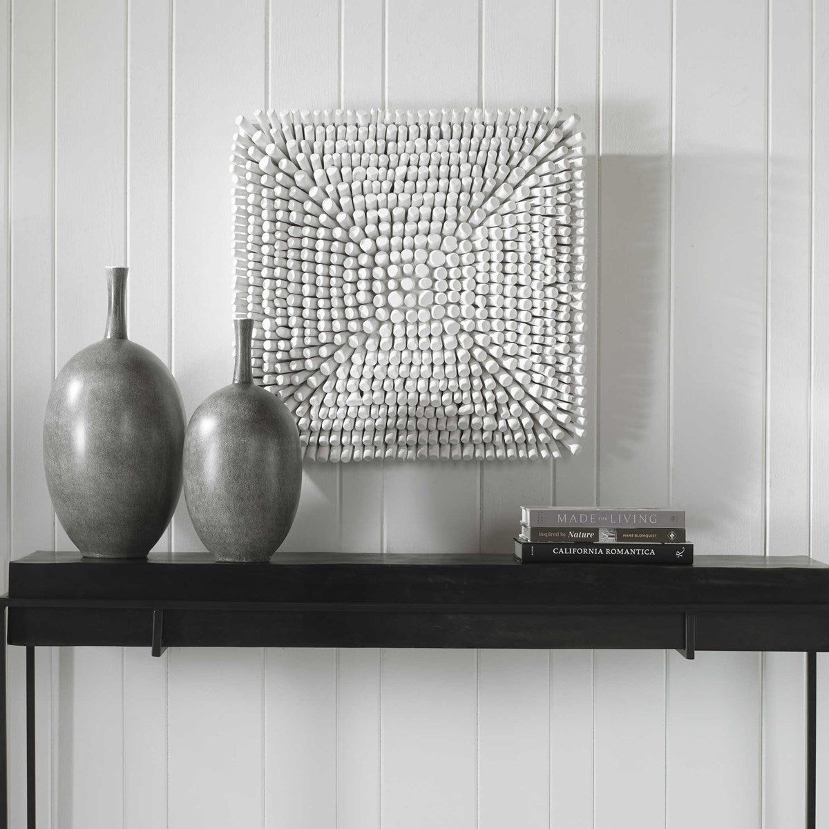 Portside Wood Wall Panel, White – Kennedy Sue Gift & Home