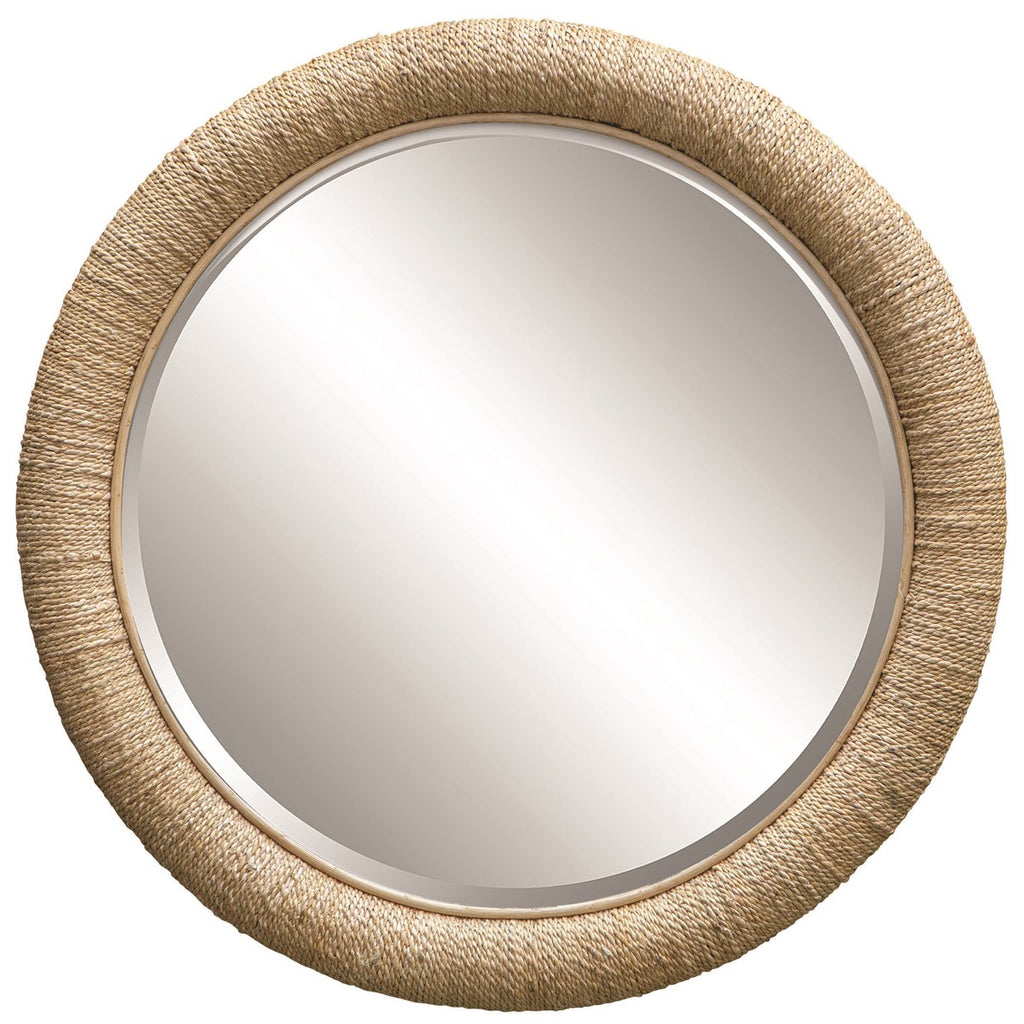 Mariner Round Mirror, Natural