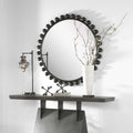 The Cyra Round Mirror, Black