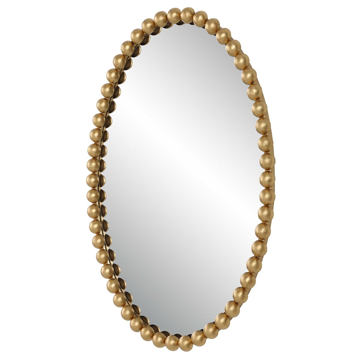 Serna Oval Mirror, Gold