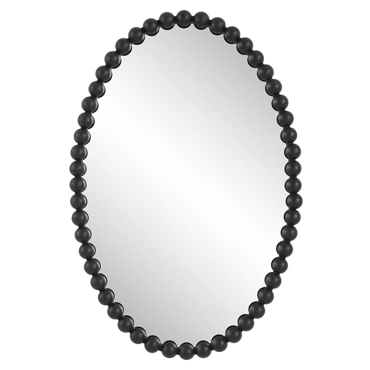 Serna Oval Mirror, Black