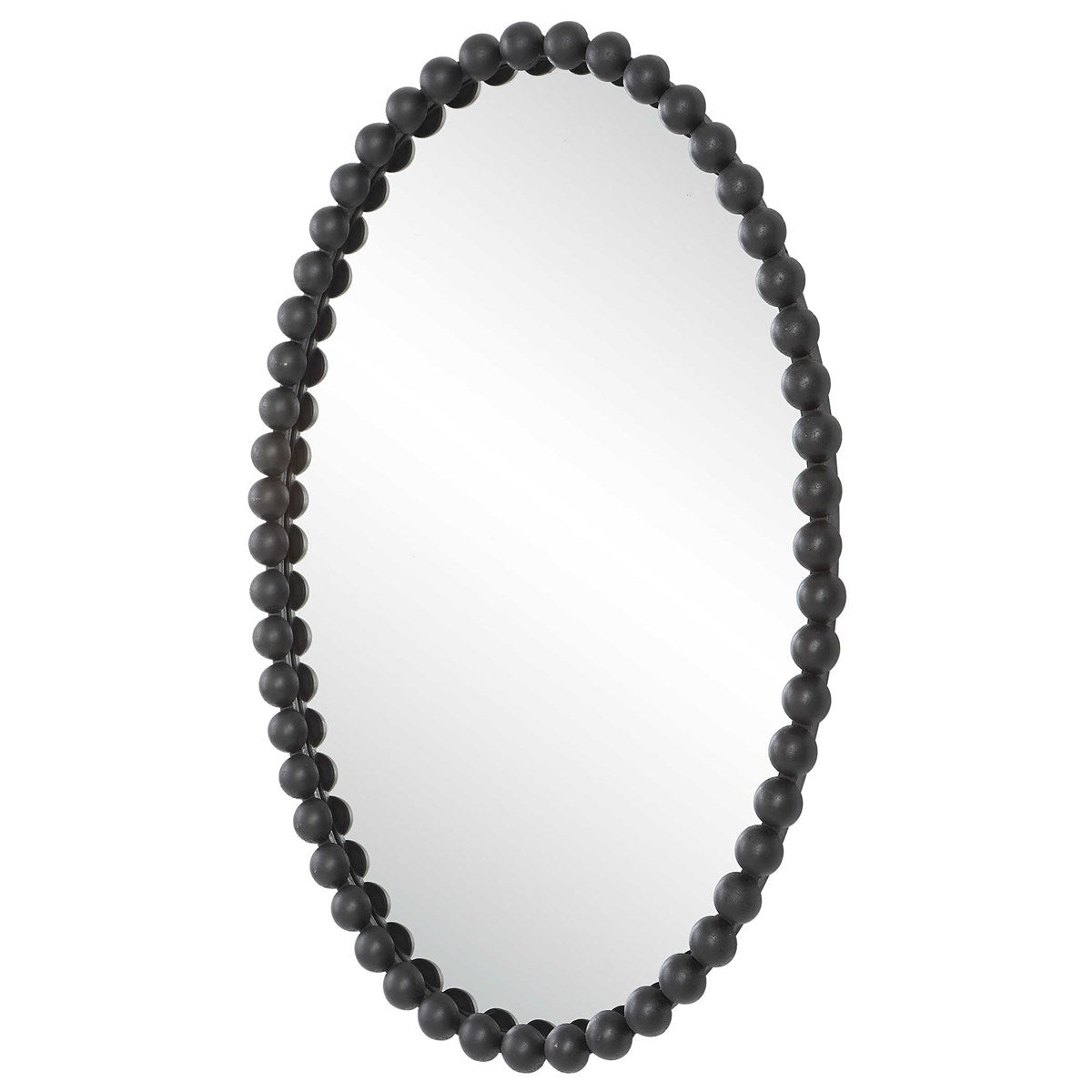 Serna Oval Mirror, Black