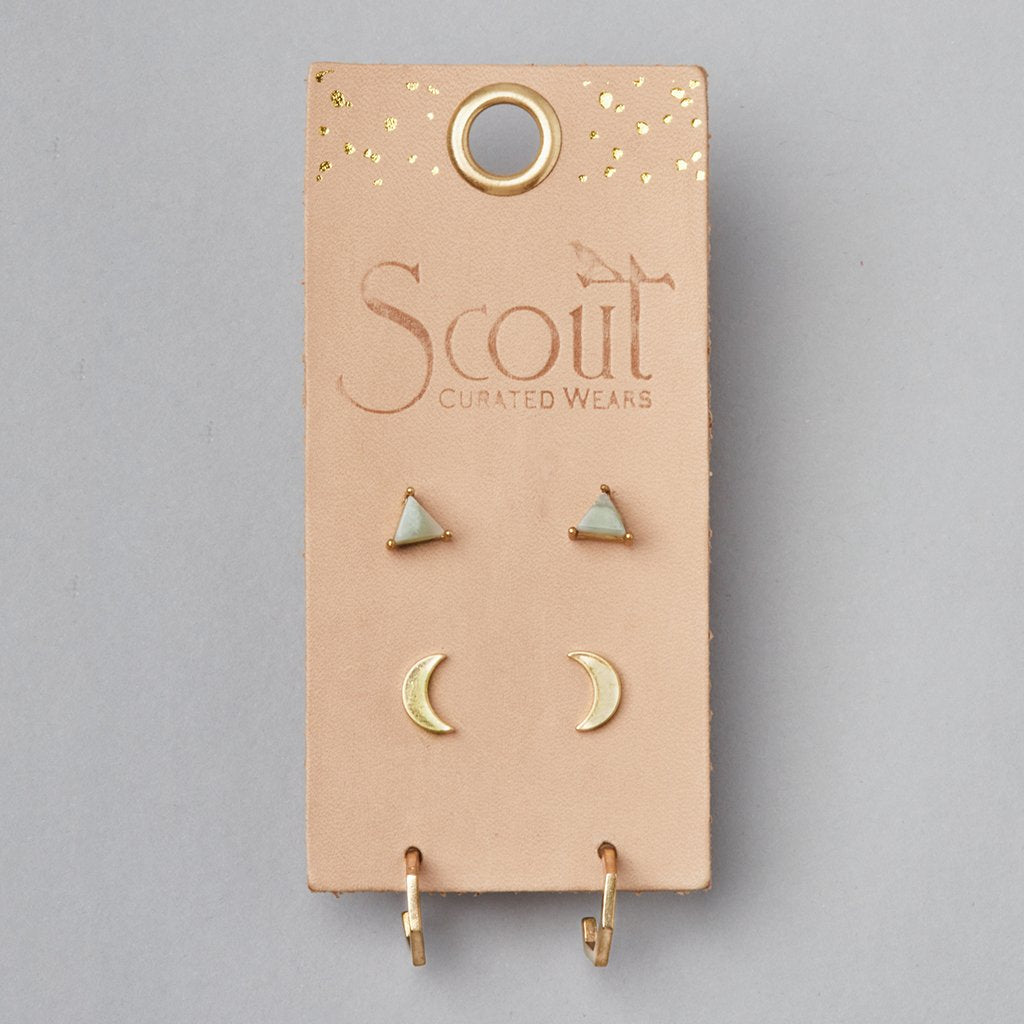 Scout African Turquoise Stud Set