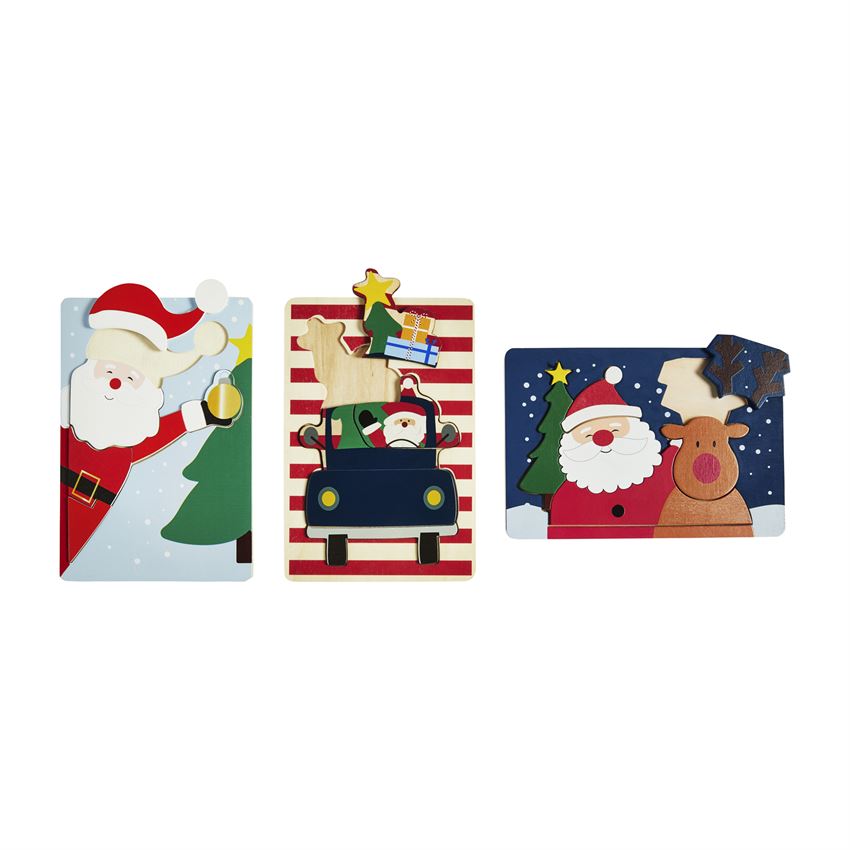 Wood Christmas Puzzles