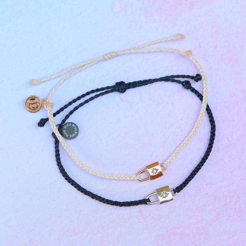 Lock Charm Bracelet-Vanilla