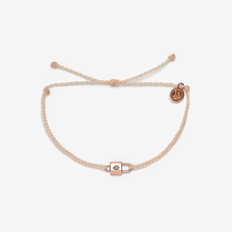 Lock Charm Bracelet-Vanilla