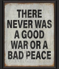 BC There was Never a Good War Art