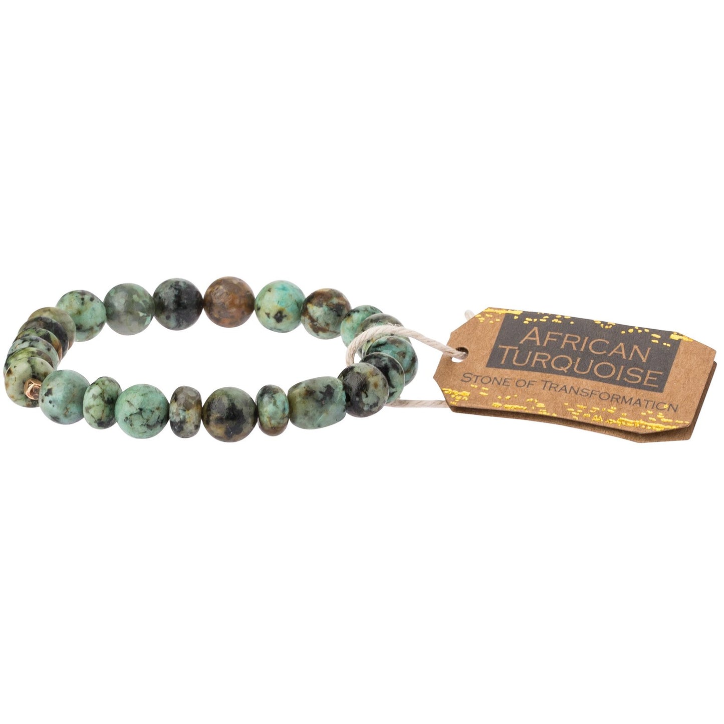 Stone Stacking Bracelet- African turquoise