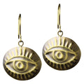Brass Eye Earrings