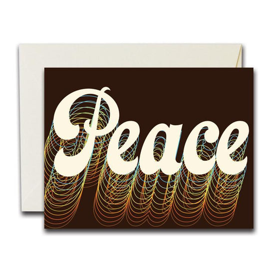 Retro Peace Card