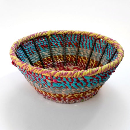Round Colored Jute Basket