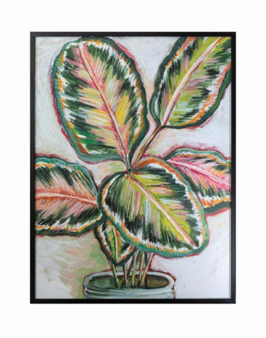 Distressed Wood Framed Botanical Prints