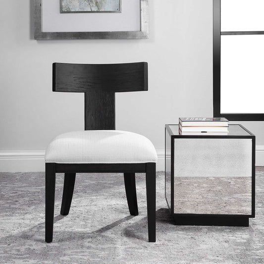 Idris Armless Chair, Charcoal