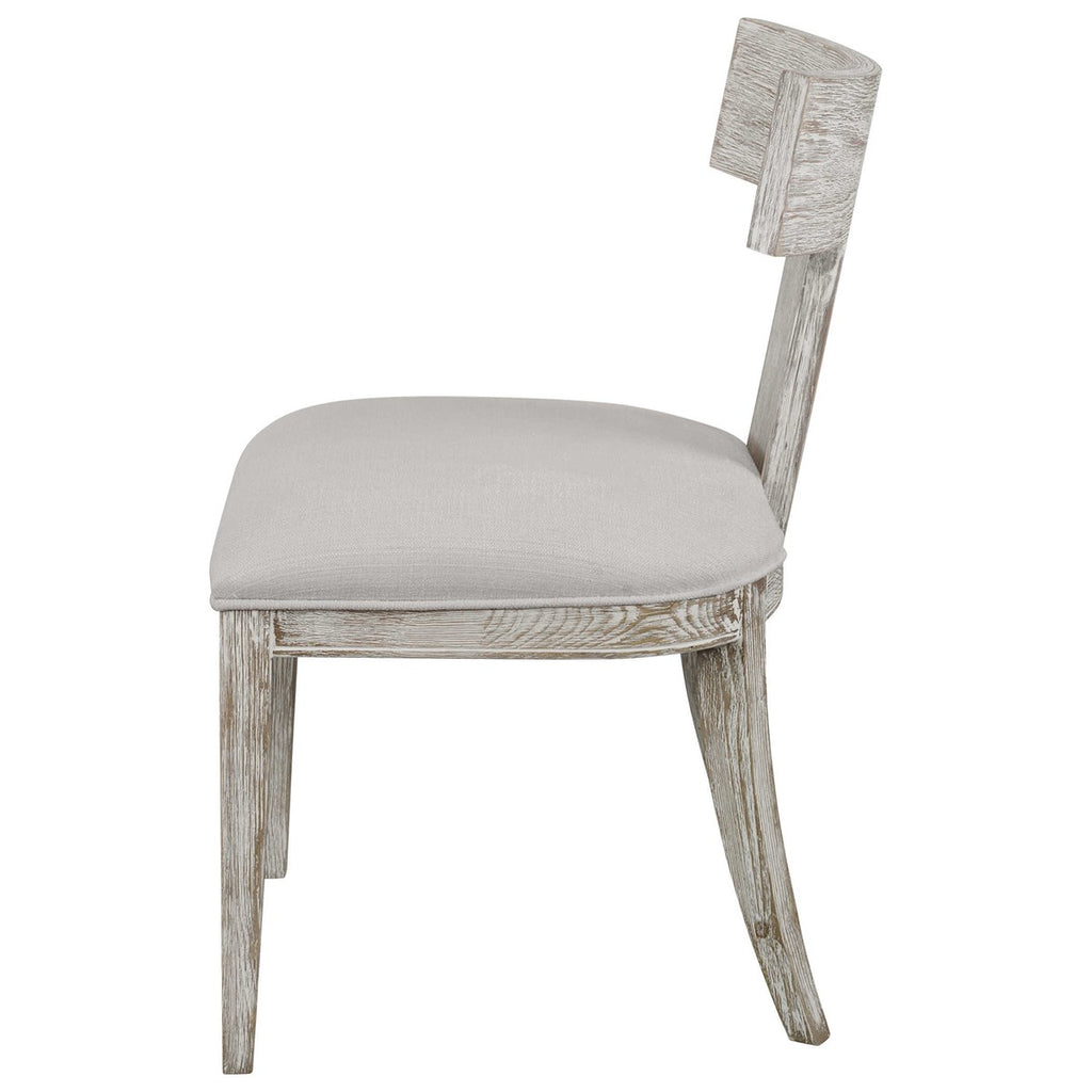 Idris Armless Chair, White