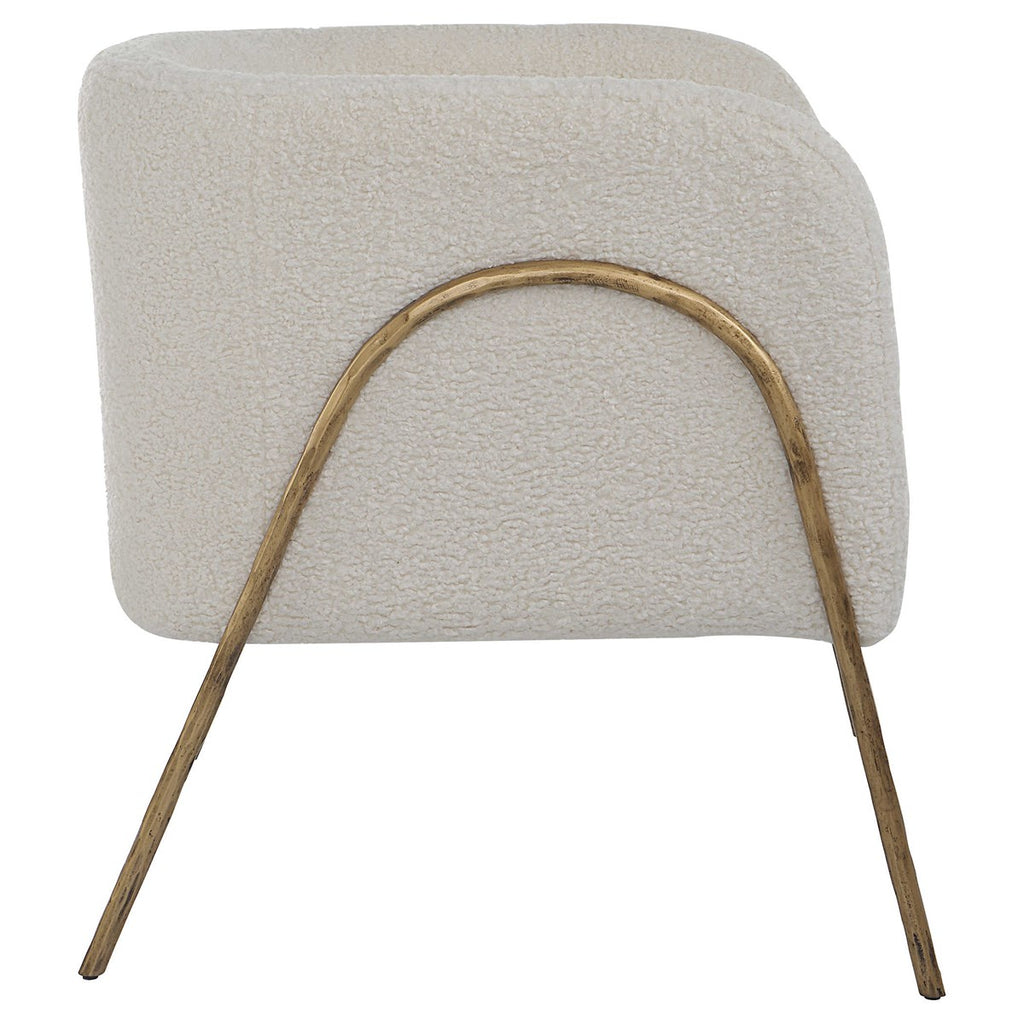 Jacobsen Accent Chair, Natural Shearling