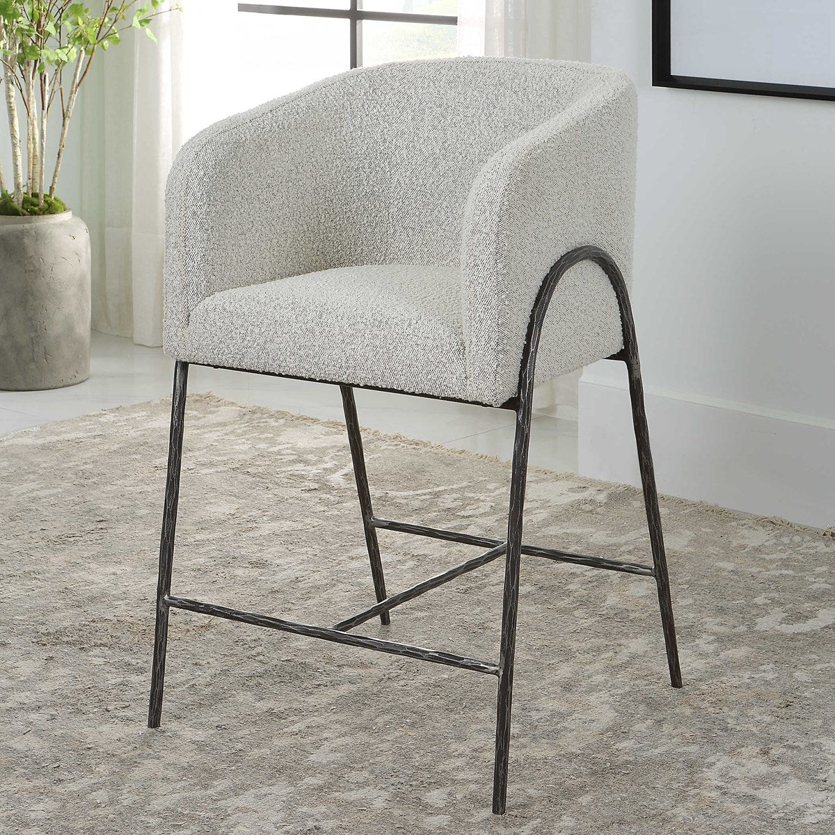 Jacobsen Counter Stool, Gray – Kennedy Sue Gift & Home