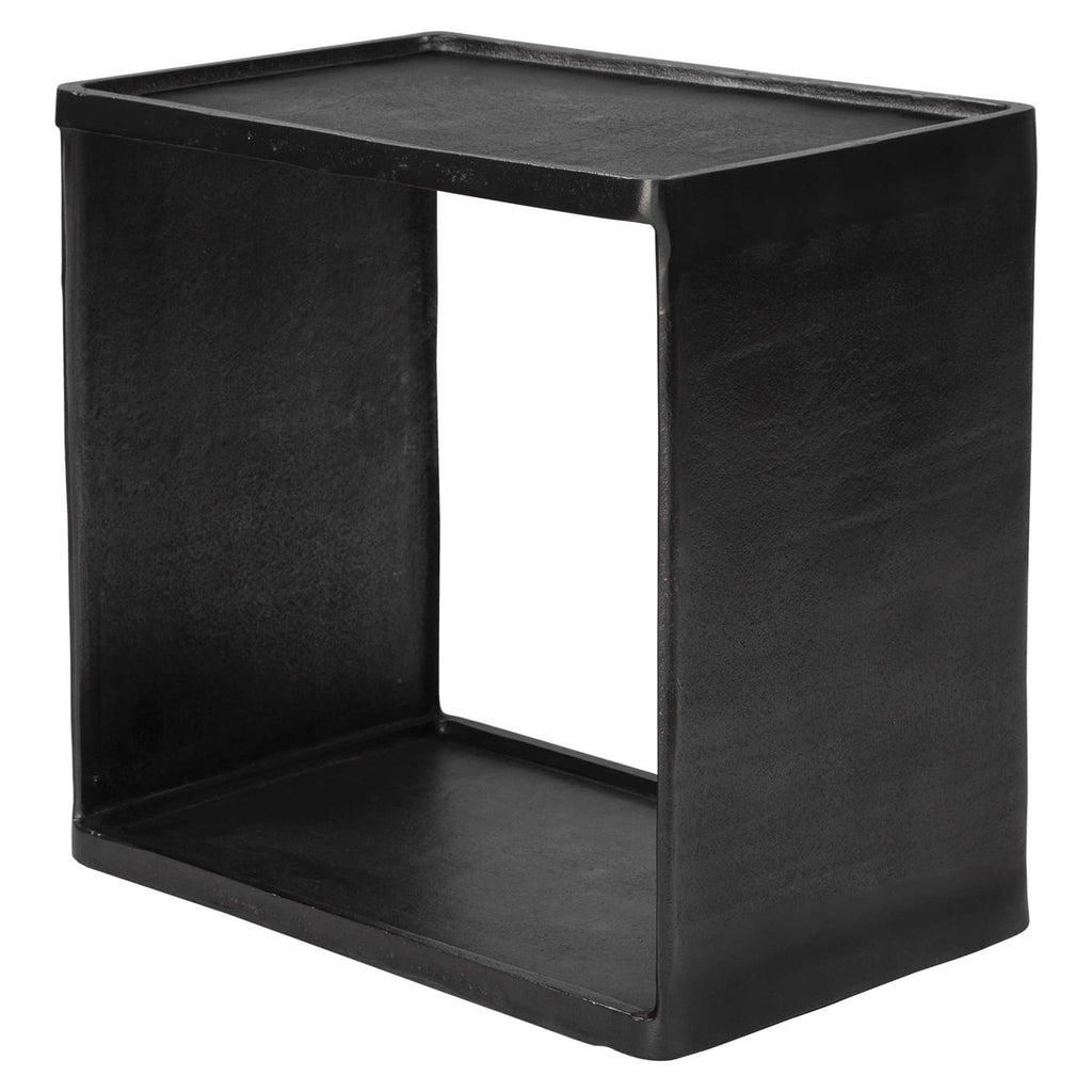 Derwent Side Table, Dark Nickel