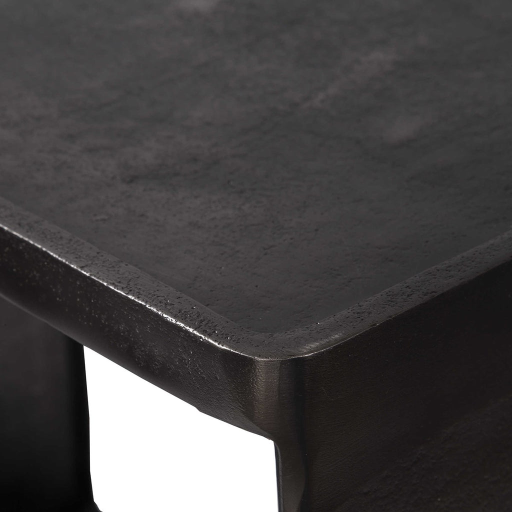 Derwent Side Table, Dark Nickel