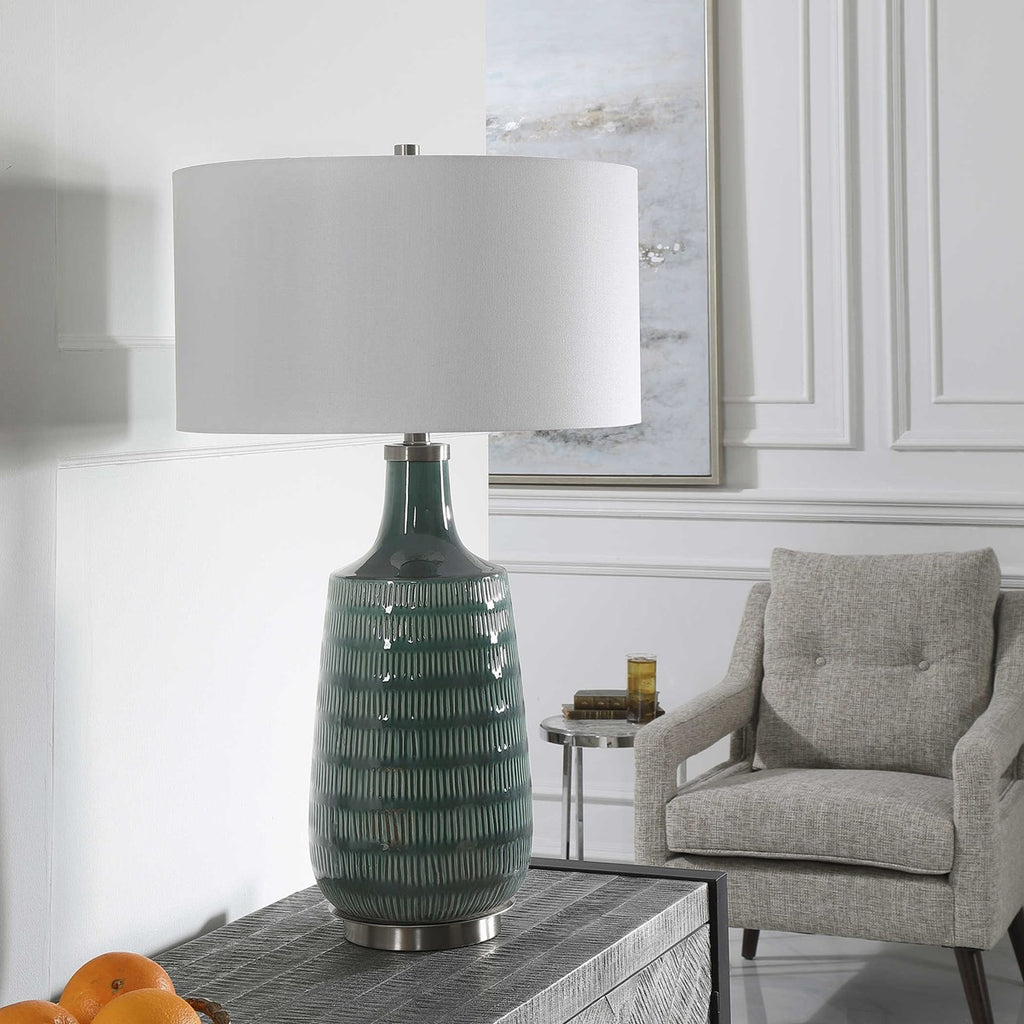 Scouts Table Lamp, Teal