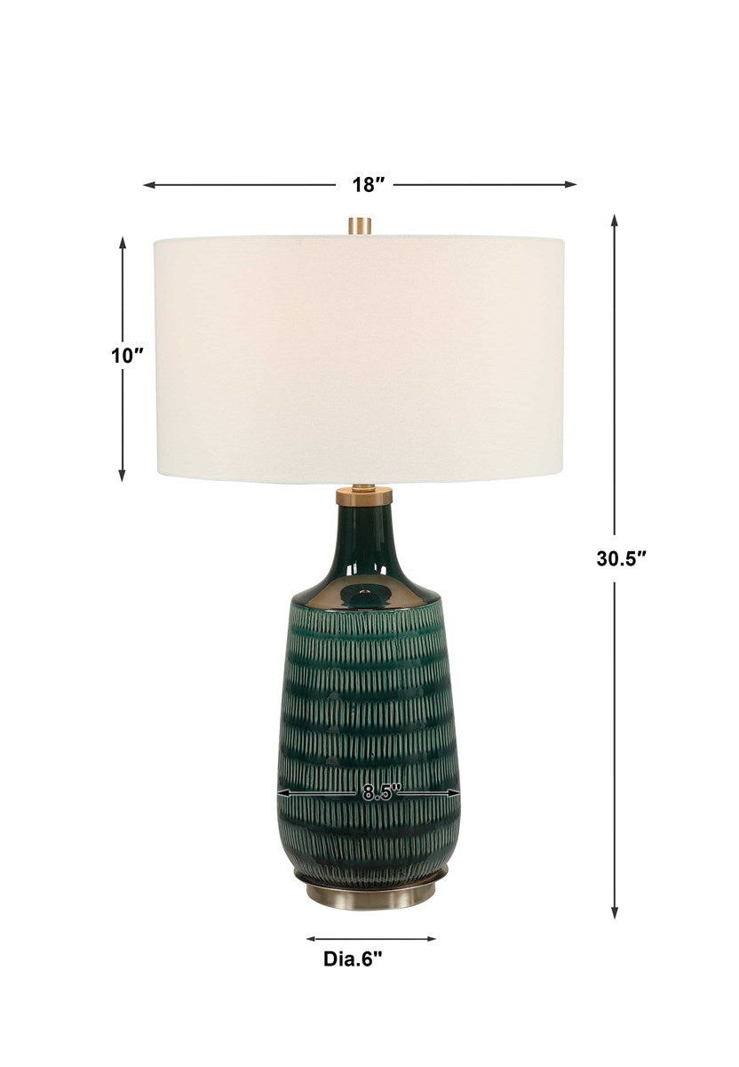Scouts Table Lamp, Teal