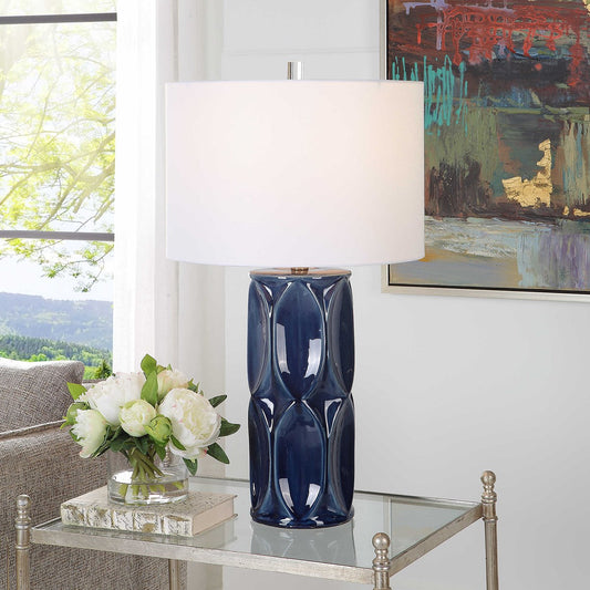 Sinclair Table Lamp, Blue