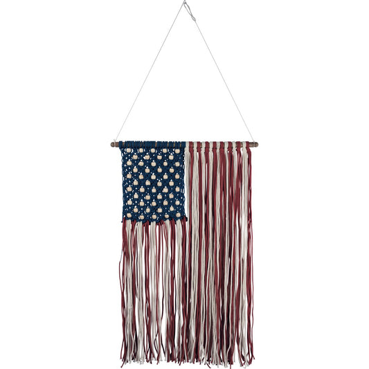 Flag Macramé Wall Hanging