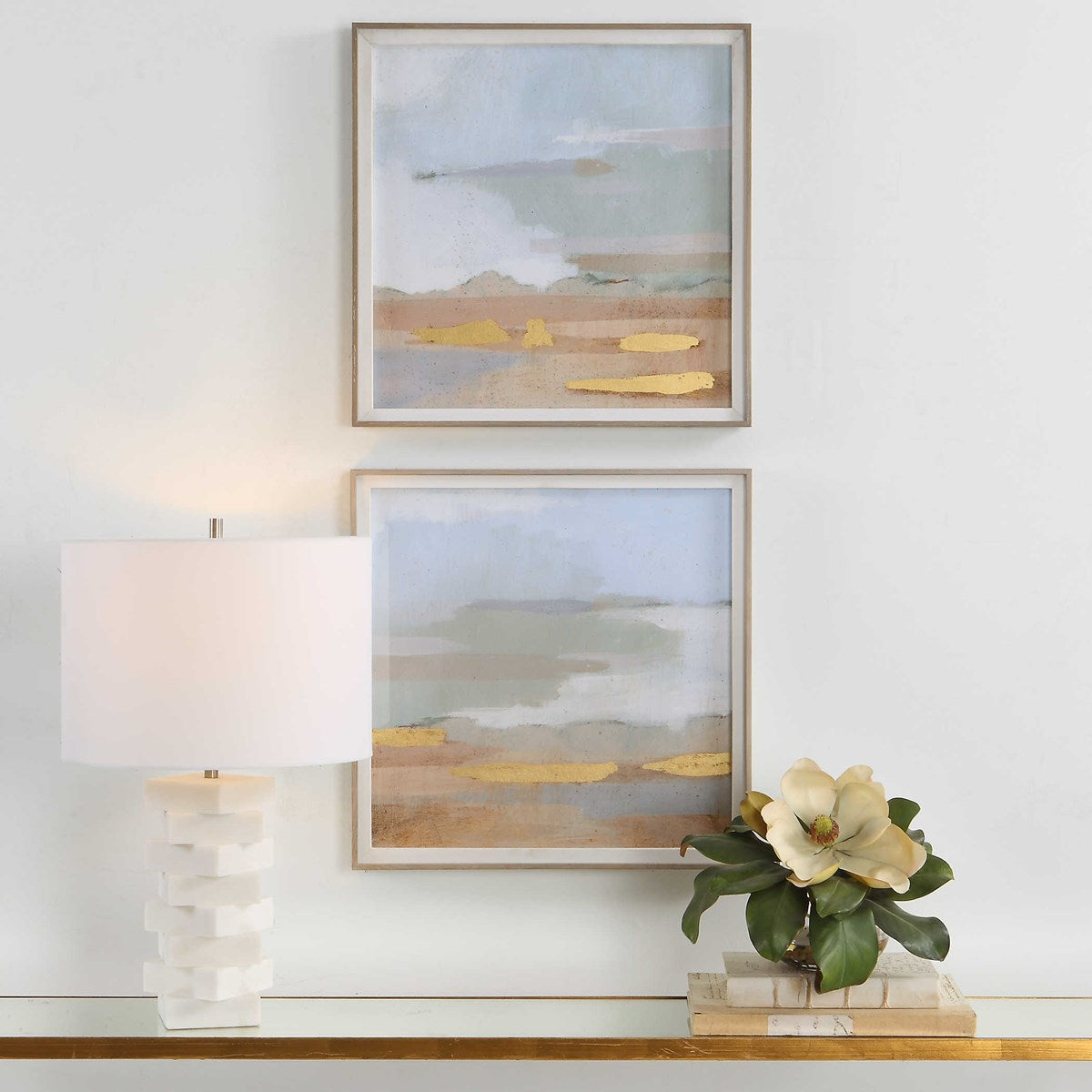 Abstract Coastline Framed Prints