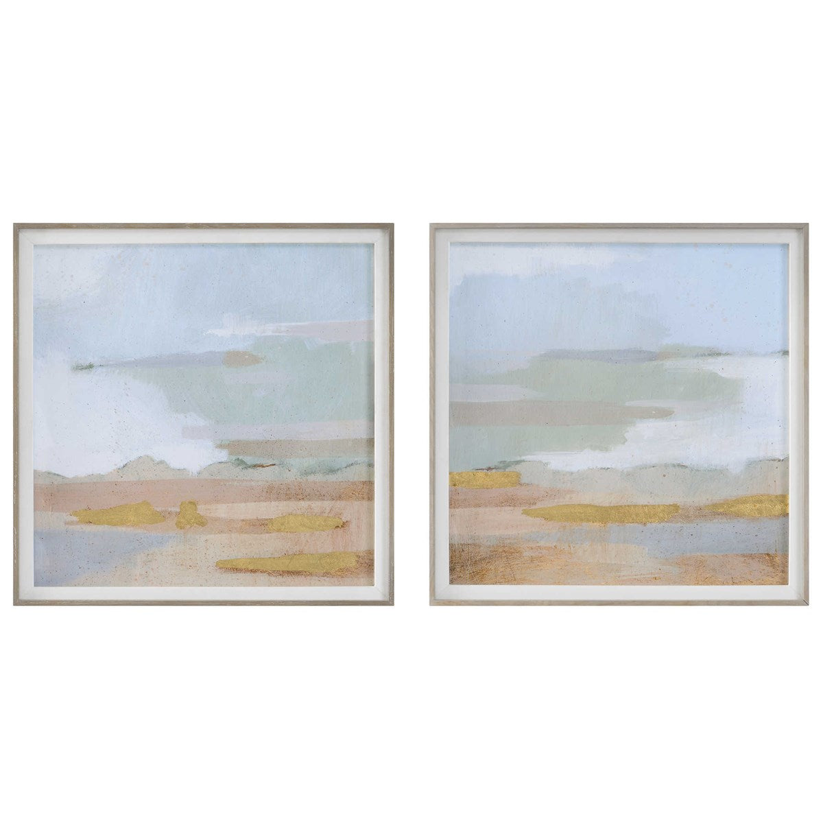 Abstract Coastline Framed Prints