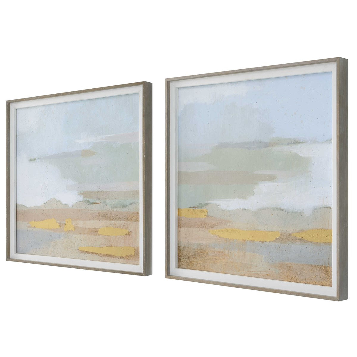 Abstract Coastline Framed Prints