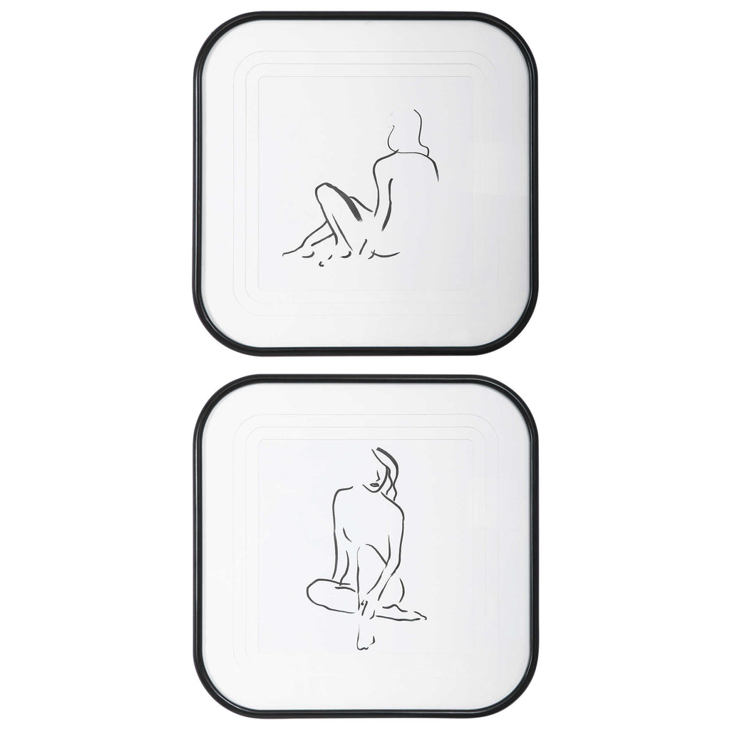 Feminine Sketch Framed Prints