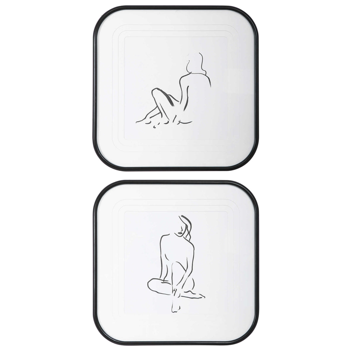 Feminine Sketch Framed Prints