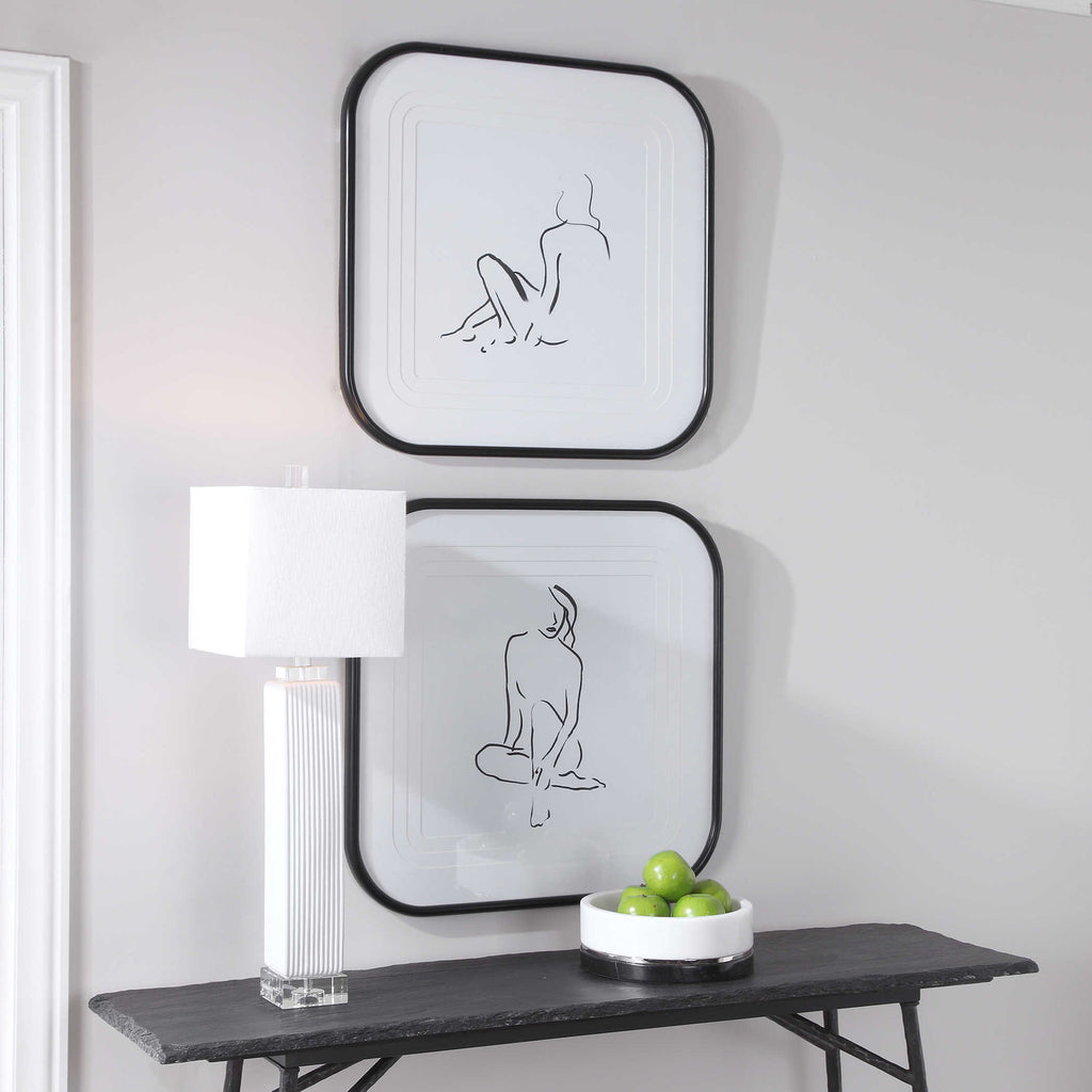 Feminine Sketch Framed Prints