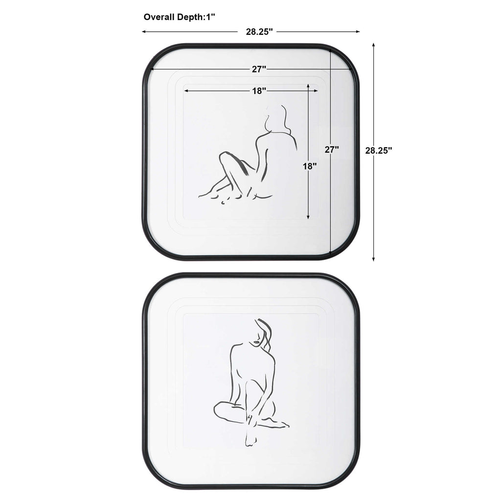 Feminine Sketch Framed Prints