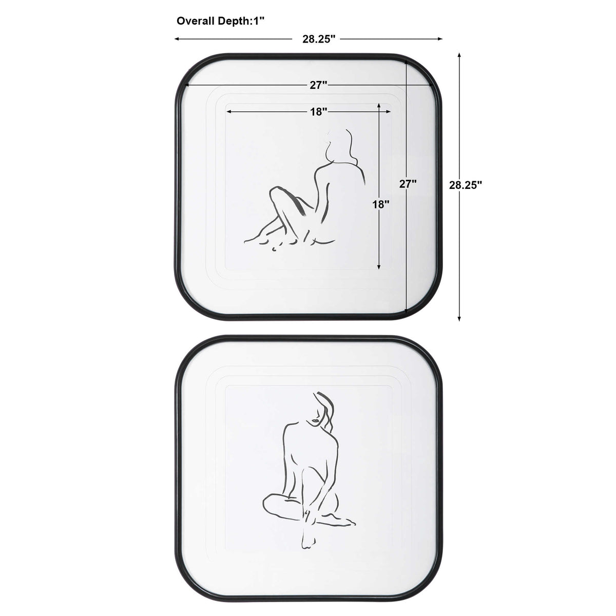 Feminine Sketch Framed Prints