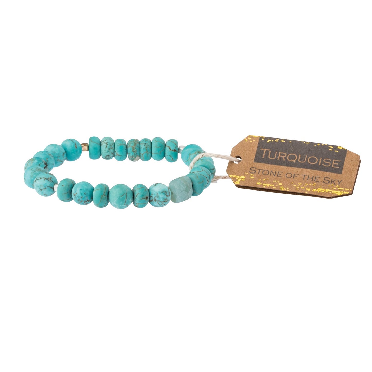 Stone Stacking Bracelet-Turquoise