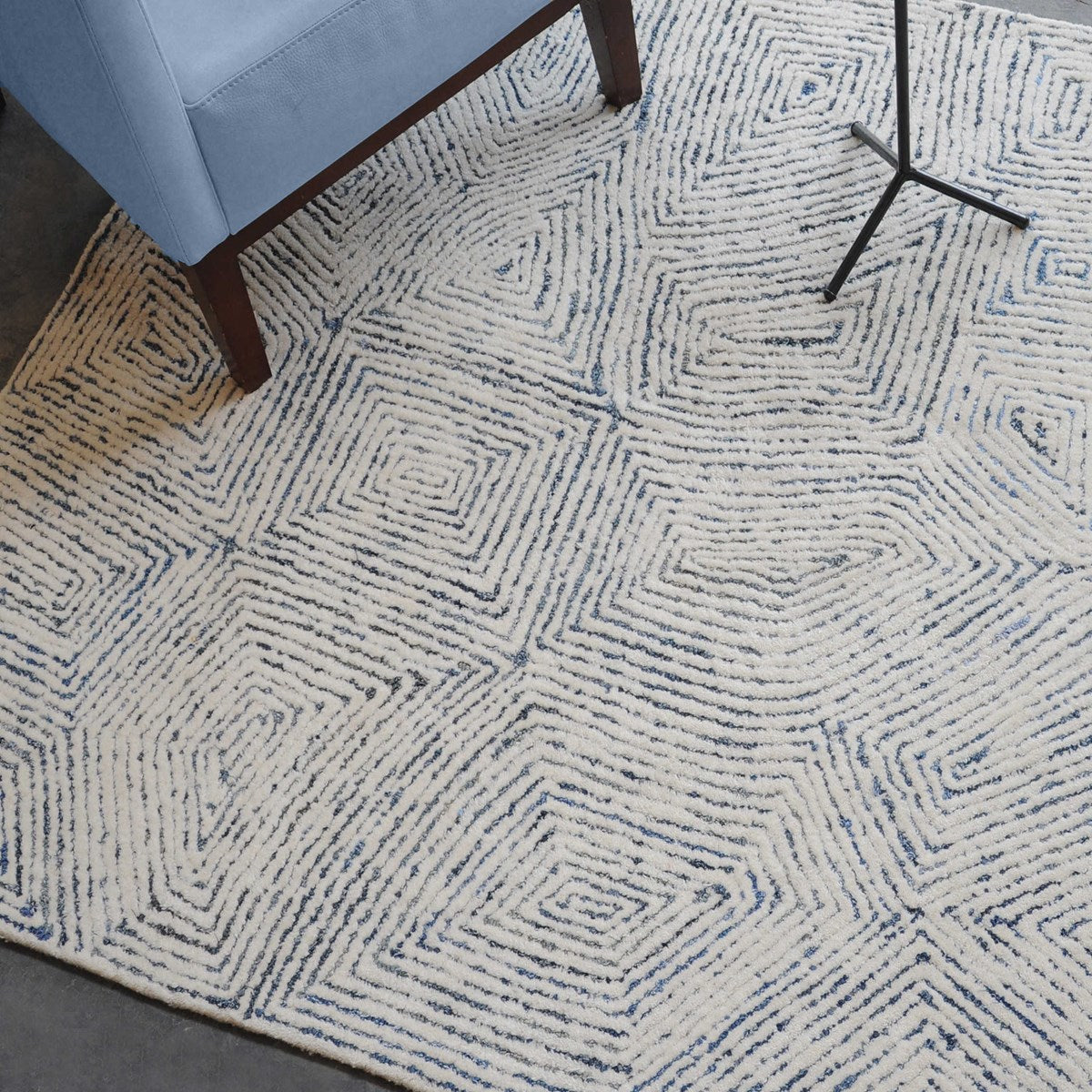Maze Rugs, Blue