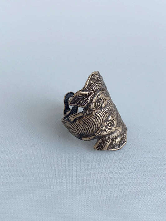 Bronze Elephant Ring