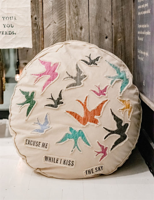 Excuse Me While I Kiss The Sky Floor Pouf