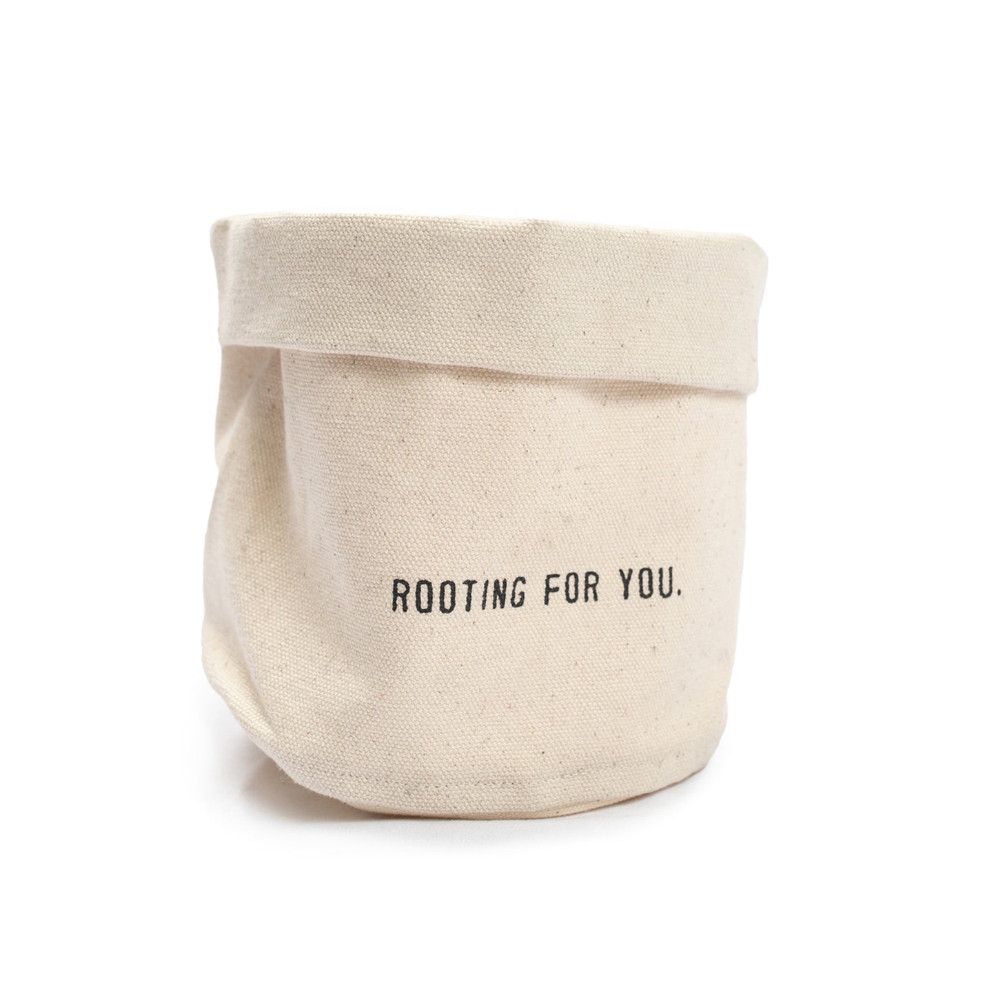 Rooting For You Small Canvas Planter